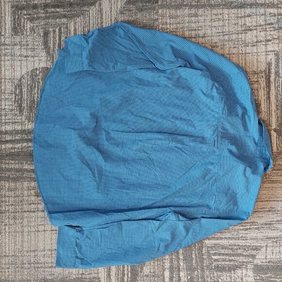 CHAPS BLUE PLAID LONG SLEEVE BUTTON UP - SIZE XXL EASY CARE - Picture 4 of 4